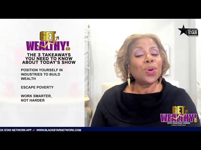 Building generational wealth through venture capital investing | #GetWealthy w/ Deborah Owens|S1 E33
