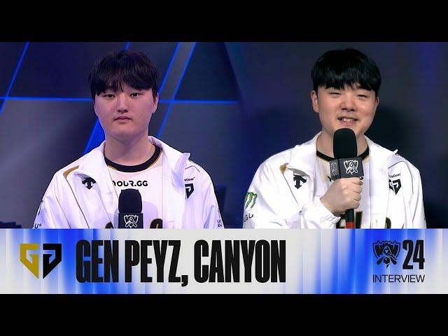 GEN Peyz, Canyon 인터뷰 | 10.05 | 2024 월드 챔피언십