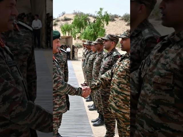 Army chief Gen Upendra Dwivedi somewhere on the Western Front. #westerncommand #defenceattach