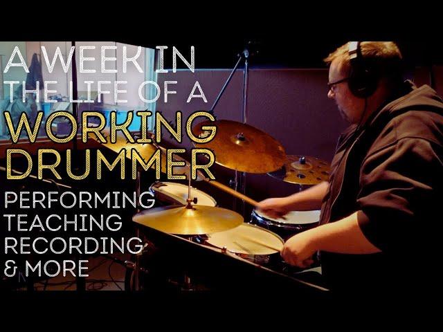 A Week In The Life of a Working Drummer // Performing, Teaching, Recording & More