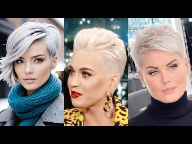 Grey/Silver Pixie️Haircuts For Women's | hairstyles for short & long hairs