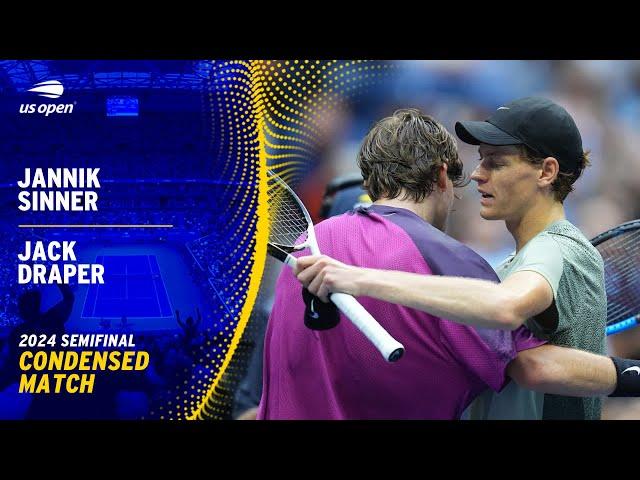 Jannik Sinner vs. Jack Draper Condensed Match | 2024 US Open Semifinal