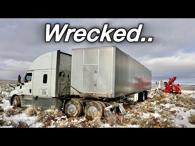 Trucker Takes an Imaginary Exit at 65mph