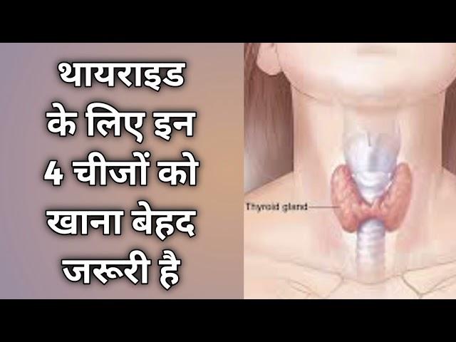 थायराइड के लिए इन 4 चीजों को खाना बेहद जरूरी है, These 4 Nutrient Are Very Essential For Thyroid