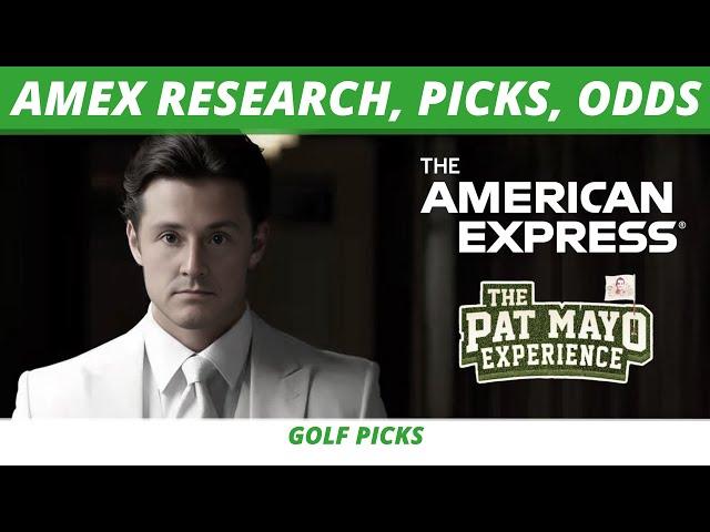 2025 American Express Picks, Research, Sleepers, Course Preview, Odds Guess | Fantasy Golf Picks