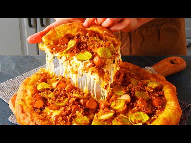 This Hot Dog Stuffed Crust Pizza Is Exactly The Way Pizza Is Meant To Be: Cheesy, Tasty & Delicious!