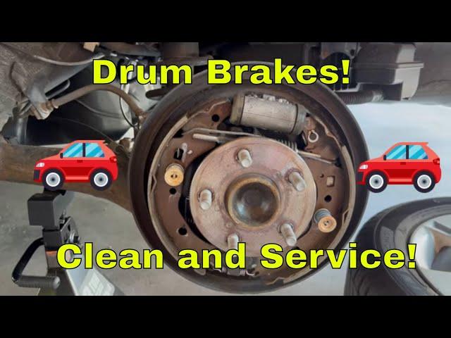 How to Service Rear Drum Brakes in 2009-2013 Toyota Corolla! Stop Squeaking Noise From Brakes!