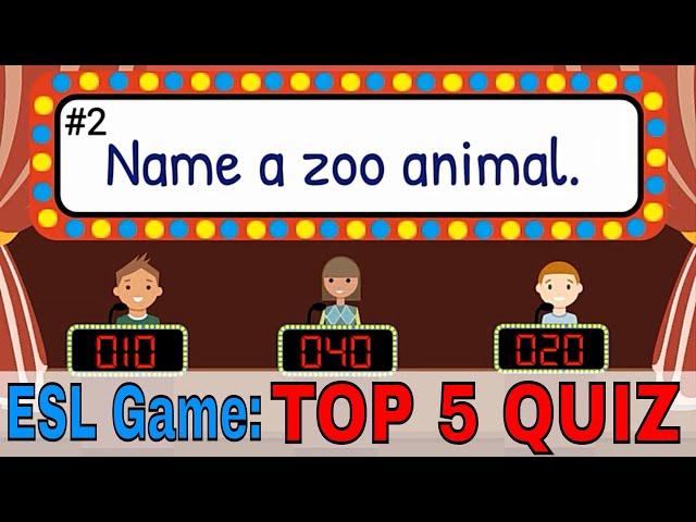 English Quiz For Kids | Easy ESL Quiz | ESL Classroom Games