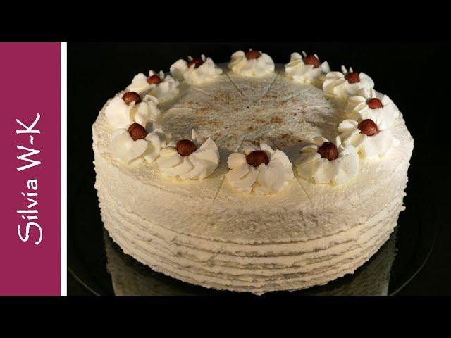 Nuss-Sahnetorte / ohne Gelatine / Nusstorte / Nusssahne-Torte