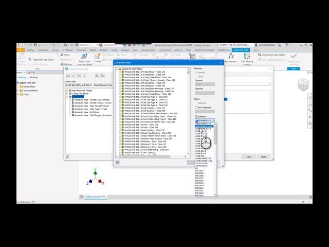 Inventor - Create a Custom Hose Style in the Tube & Pipe Template