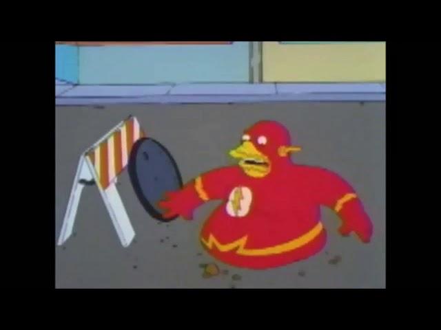 The Simpsons - Comic Book Guy as The Flash