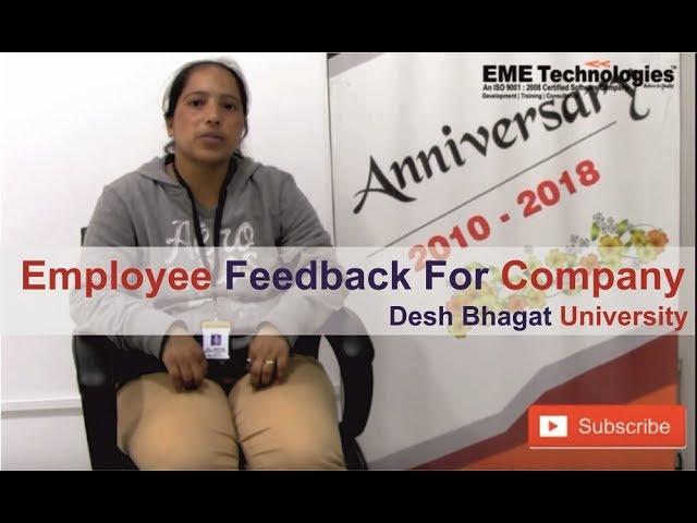 Employee Feedback For Digital Markeitng | EME Technologies