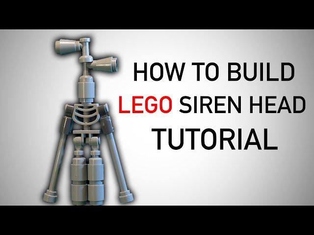 How To Build: Mini LEGO Siren Head (Tutorial)