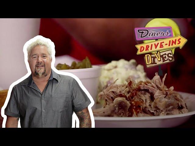 Guy Fieri Eats Tennessee Smoked Barbecue | Diners, Drive-Ins and Dives | Food Network