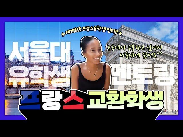 프랑스에서 온 서울대학교 유학생 인터뷰! [한국진로개발원 온라인멘토링 전국의 학생들에게 선한영향력]