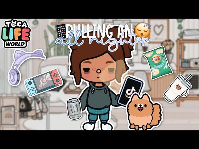 Pulling An All-NIGHTER  | *with voice* | Toca Boca Tiktok Roleplay