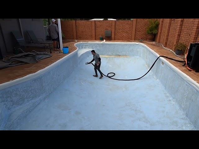 Ecofinish swimming pool resurfacing. Swimming pool restoration. Atlas swimming pools.