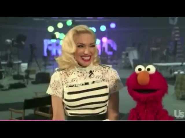 Gwen Stefani on the Set of Sesame Street (Us Weekly)