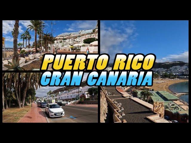 PUERTO RICO Gran Canaria walking tour - Canary Islands (4k)