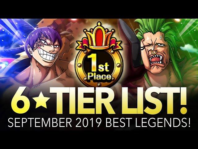 GLOBAL TIER LIST! Best Legends September 2019! (ONE PIECE Treasure Cruise)