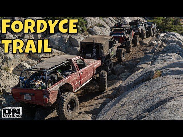 Fordyce Trail Winch Hills 1 thru 5! Some of the Toughest Rock Crawling in Cali.