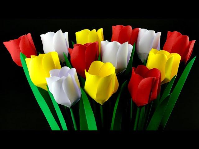 3D Beautiful Paper Flower Making Easy | Home Decor | Paper Craft | Flower Making With Paper | Crafts