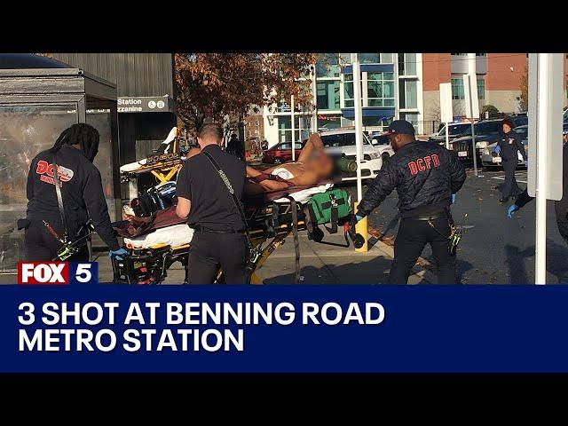 3 shot at Benning Road Metro station | FOX 5 DC