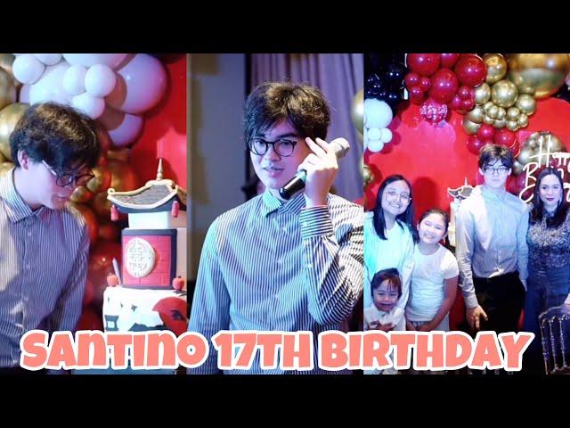 SANTINO BARETTO SANTIAGO  17TH BIRTHDAY CELEBRATION DUMALO SI MOMMY INDAY AT ANG ILAN SA BARETTO FAM