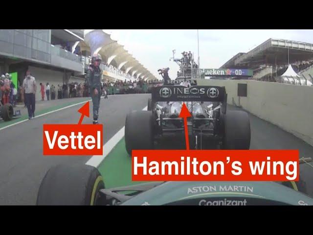 Vettel: "I'm gonna touch Hamilton's rear wing"