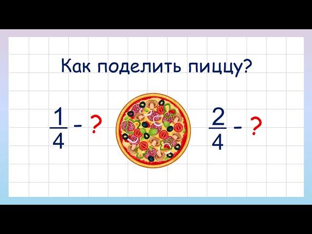 Доли и дроби. Как объяснить дроби?