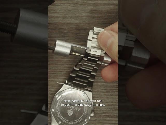 How to adjust a metal watch strap