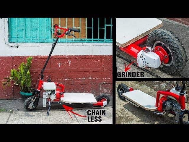 DIY Scooter using angle grinder