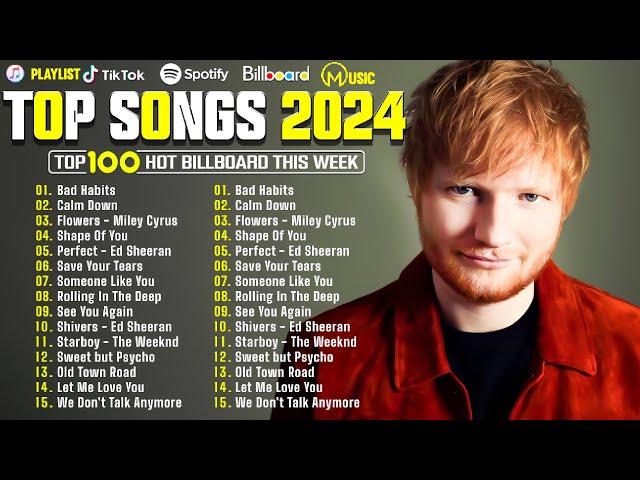 Ed Sheeran, Sabrina Carpenter, Adele, The Weeknd, Taylor Swift Billboard Pop Songs 2024 Playlist