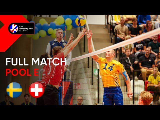 Full Match | Sweden vs. Switzerland - CEV EuroVolley 2026 | Qualification Phase M | Pool E