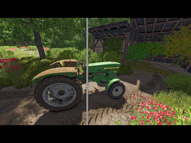 Restoring old Rusty John Deere 710 from Abandoned Barn | Farming Simulator 25