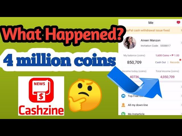 Part 3: Cashzine App || What Happened to my Account After Reaches 4 Million Coins