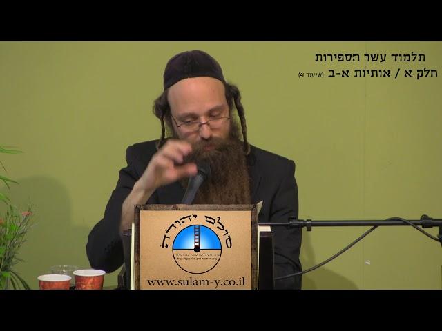 תלמוד עשר הספירות | חלק א, פרק א, אות ב | הרב יוחאי ימיני | מרכז סולם יהודה | חכמת הקבלה בדרך אשלג