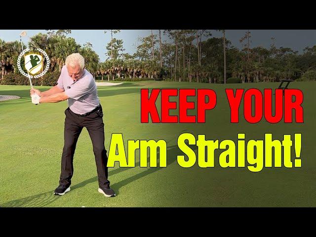 Why Keeping Your ARMS STRAIGHT Fixes Your Golf Swing