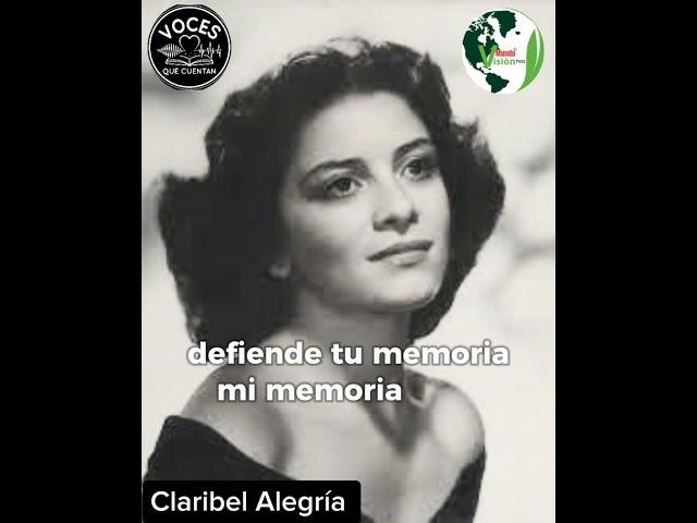 Dame tu mano - Claribel Alegría