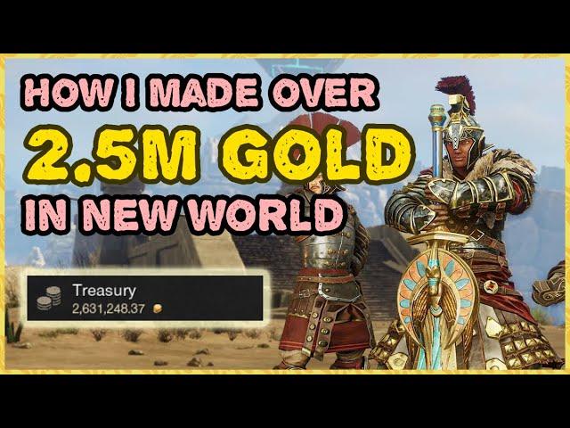 How I Made OVER 2.5M Gold in New World (ULTIMATE Gold-Making Guide)