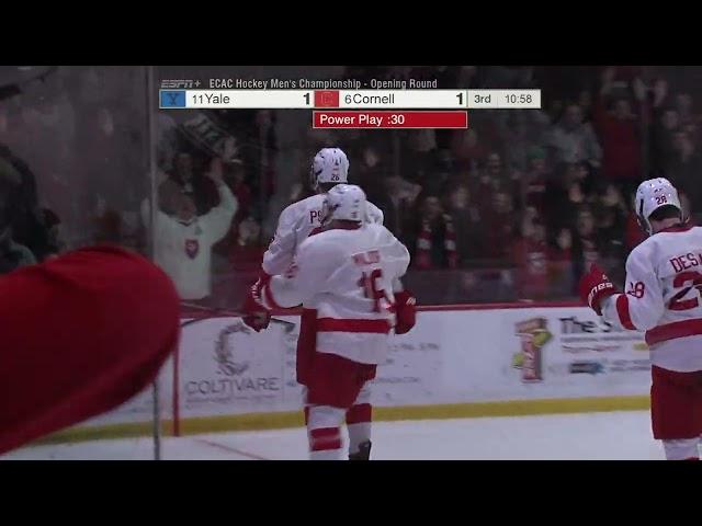 Highlights: Cornell Men's Ice Hockey vs Yale - ECAC Opening Round - 3/8/2025