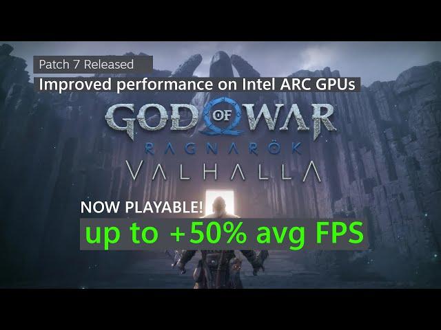 Intel ARC A750 God of War Ragnarök new patch 7 - 1080P / 1440P Test