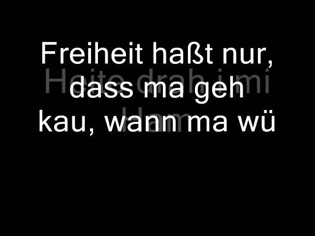 Wolfgang Ambros - Heite drah i mi ham (Lyrics)