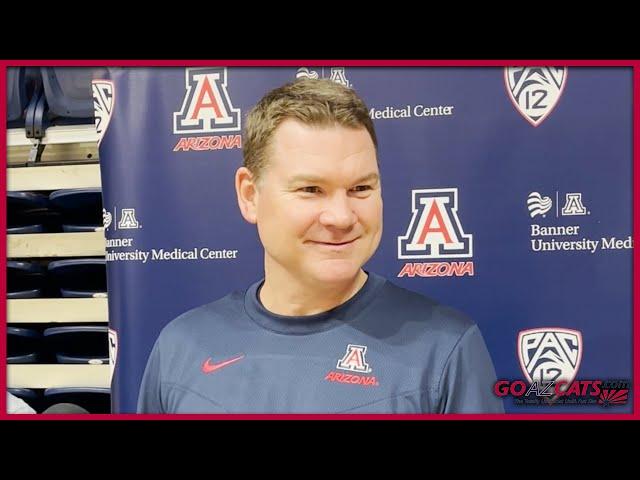 Tommy Lloyd previews Arizona's matchups with USC, UCLA | GOAZCATS.com video