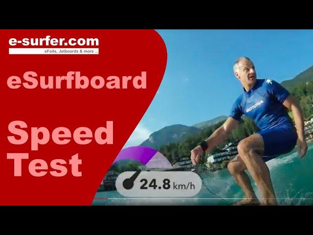 Waterwolf Electric Surfboard Speed Test