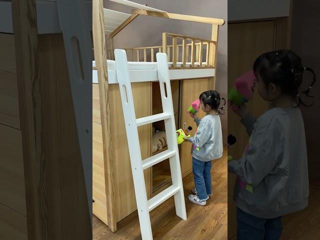 Treehouse bed that kids love, with plenty of storage space