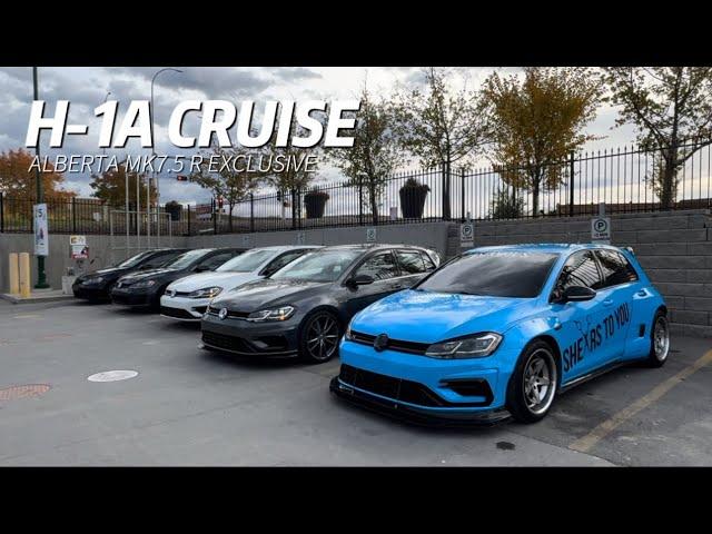 VW Golf R Group 1A Cruise | Alberta MK7.5 R Exclusive Season Ender Meeting & Cruise 2024