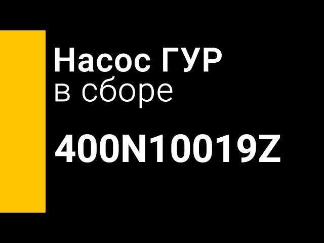 Zaufer 400N10019Z насос гидроусилителя руля (Насос ГУР) распаковка