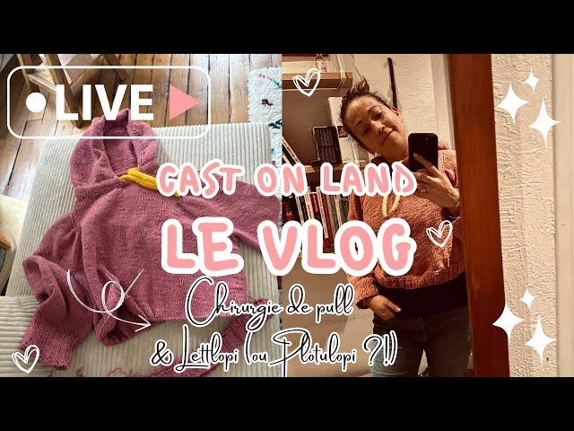 Cast On Land Le Vlog - Chirurgie de pull & Lettlopi (ou Plotulopi ?!)