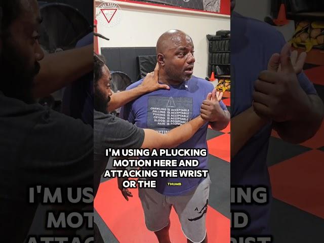 Coach Britt demonstrates 3 front choke defenses: one-hand, two-hand, and rotation.